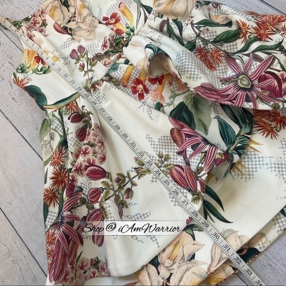 Anthropologie NWT Tropical print peplum dress *shop@iamwarrior - Picture 12 of 16